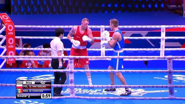 Day 3 (86kg) VIKTORZAK Sebastian (POL) vs COSCIUG Dmitri (MDA) | AIBA WCHs 2021