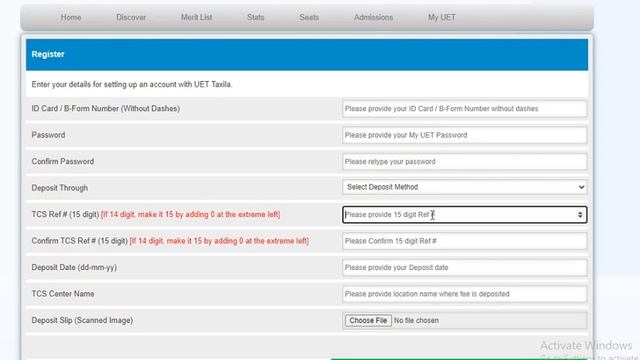 How To Apply At UET Taxila BS Admissions 2022? | Account Registration