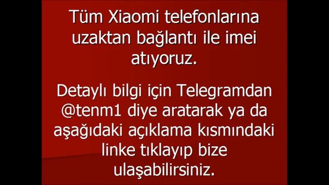 Xiaomi Redmi ve Mi Modellerine İmei Atma (İmei Repair) - Sorunsuz смотреть онлайн