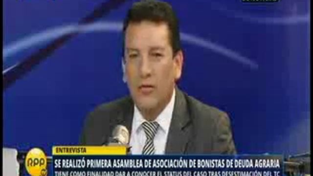 Carlos Anderson en RPP: "Los bonos agrarios no son un tema de capacidad de pago sino de voluntad"