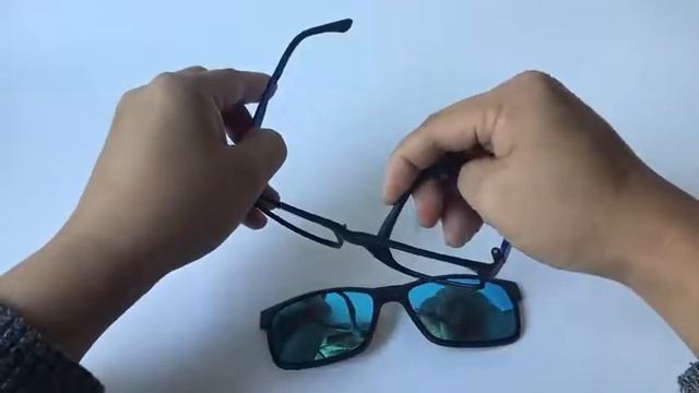 Eyeglasses Brand designer Polarized Magnet Clip glasses frame men women Myopia Prescription Glasses смотреть онлайн