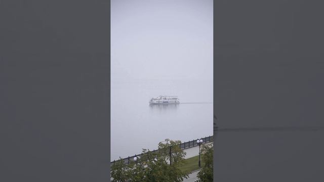 Туманное утро на Волге. Ярославль