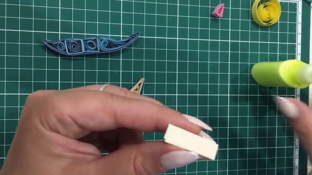 Кораблик  в технике квиллинг часть вторая