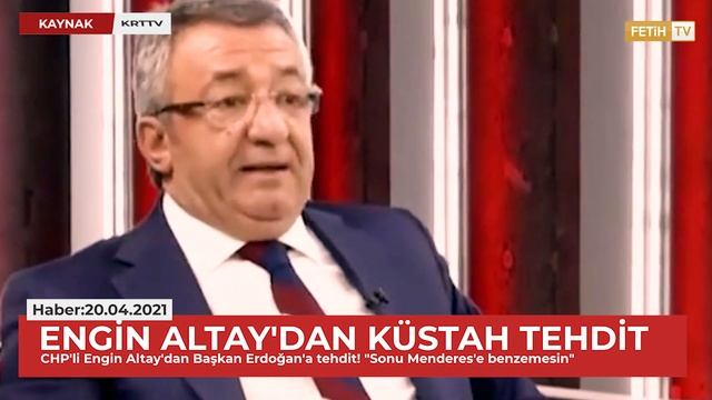 Engin Altay'dan Erdoğan'a küstah tehdit смотреть онлайн