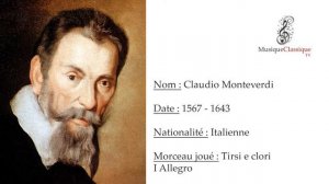 ♬ TIRSI E CLORI, I ALLEGRO ♬ | CLAUDIO MONTEVERDI | MUSIQUE CLASSIQUE TV ♬
