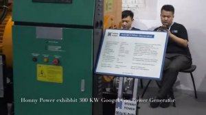 Honny Power at 120th canton fair exhibit Googol Natural Gas Power generator