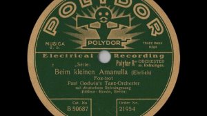 Paul Godwin: BEIM KLEINEN AMANULLA (1928)