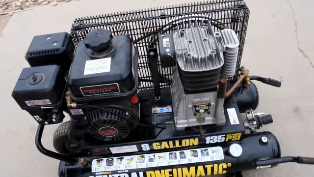 CENTRAL PNEUMATIC 9 GALLON 135 PSI COMPRESSOR For Sale смотреть онлайн