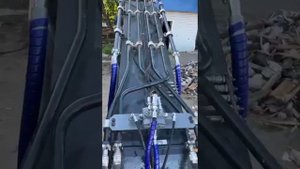 Установка двухпоточной линии на экскаватор Hyundai R350