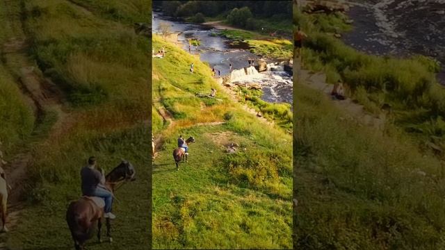 Атмосфера у Тосненского водопада