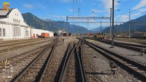 Пригородная "электричка" по Ландкварт - Кур - Ретийской железной дороге (RhB) в формате 4K 60fps UHD
