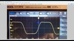 12bit Rigol DHO812 + UNI-T UTG932E меандр на 1-10 МГц