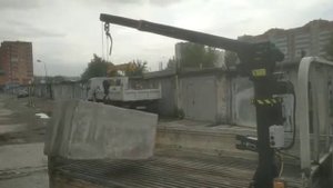 Мини Кран Вира (crane vira) в грузовик . Перемещение груза 2