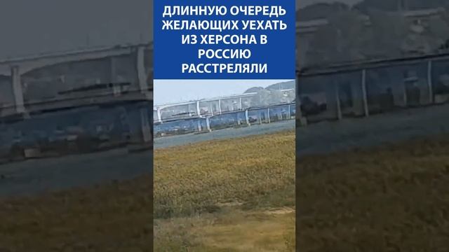 ДЕНИС СОРОКИН и НИКОЛАЙ СТАРИКОВ про то, как длинную очередь желающих уехать из Херсона расстреляли