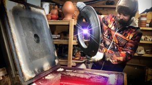 🍯 Вынимаем ЧЕРНОЛОЩЁНУЮ керамику / НЕОЧЕВИДНЫЕ СОВЕТЫ: Как разгрузить горячую ПЕЧЬ?