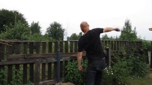 Шашка с клинком с Хевсурской гурды Мастера ИЗ.Тесты. 22.06.2019.