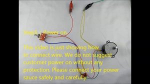 50KTYZ Synchronous Motor Wire connection