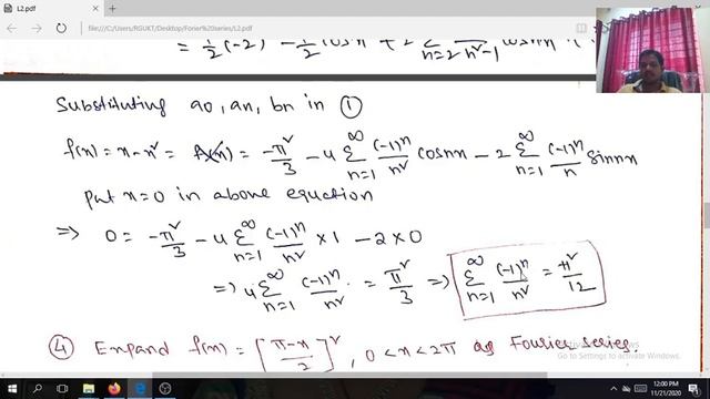 Lecture 2 (Fourier series)