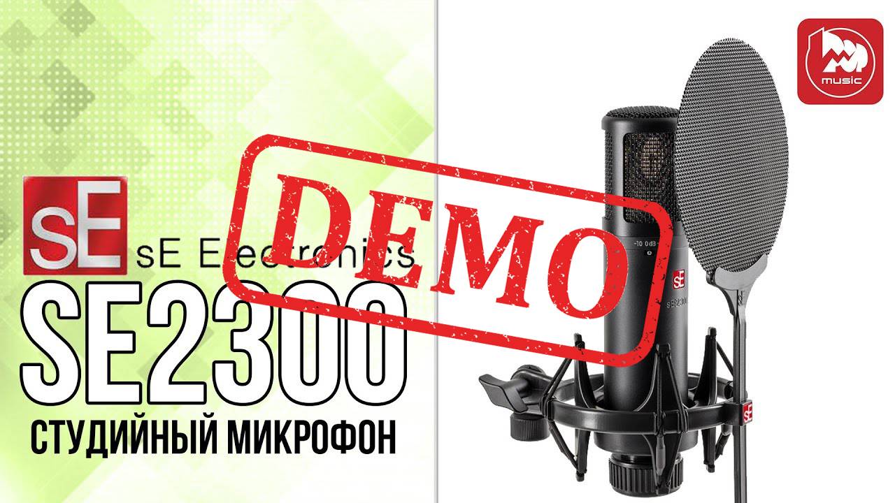 Микрофон SE ELECTRONICS SE2300 - демонстрация звучания