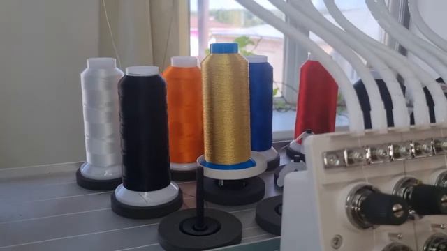 Как работает приспособление для нити LAME от TAJIMA с металлизированной нитью смотреть онлайн