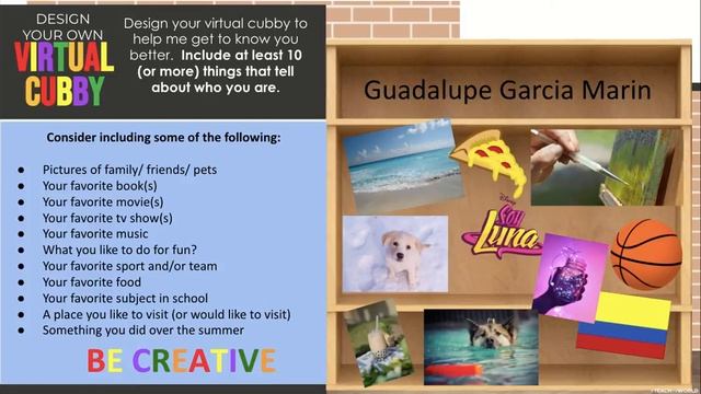 Guadalupe Garcia Marin   TAG Alerta   Design Your Own Virtual Cubby   Google Slides