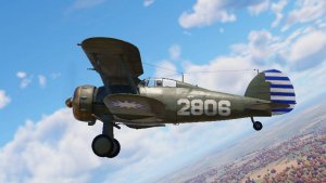 Играю на истребителе Gladiator Mk.I в War Thunder.