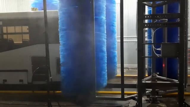 Новая механическая мойка автобусов в Юрге. Автомойка AVIK BW-01 со спецпрограммой мойки и реверсом смотреть онлайн