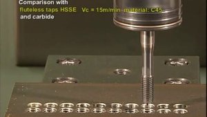 Резьбонакатывание бесстружечным метчиком от Guhring