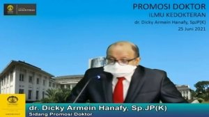 [Ujian Promosi Doktor] dr. Dicky Armein Hanafy, Sp.JP(K) | Program Studi Doktor Ilmu Kedokteran FKU