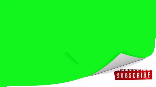 Футажи для видеомонтажа Подписка Надпись на зелёном фоне Subscribe Green Screen