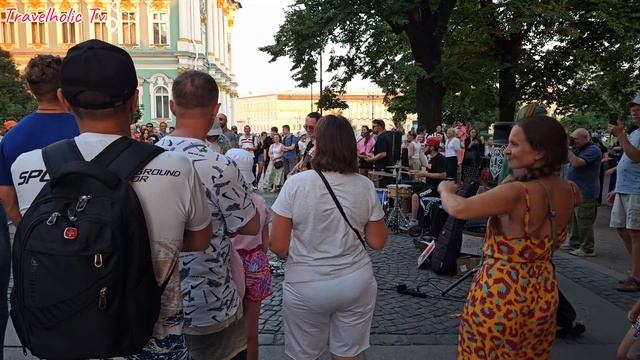 City Walking 4K in Saint Petersburg ｜ Hermitage Museum & Dancing in Palace Square