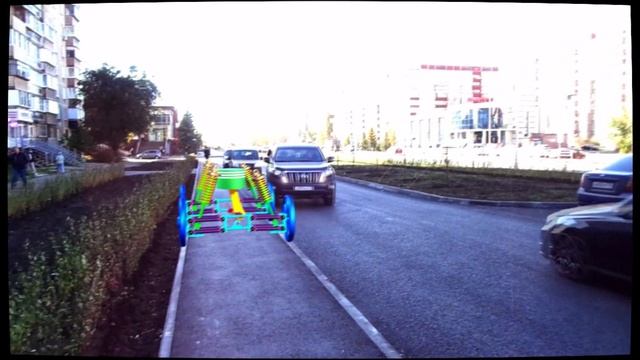 3D анимация в реальном городе! смотреть онлайн