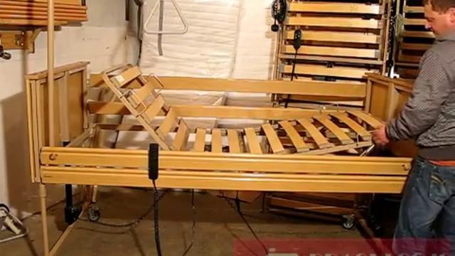 Lova slaugai (funkcinė elektrinė): dvi funkc. valdomos dist. pultelio pagalba ir 1 mechaniškai смотреть онлайн