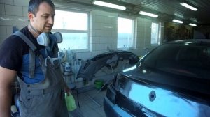 Красим француза Рено Меган 2.