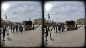 Walking tour in Moscow in 3D. VR180 5.7к Walking Tour. May 2022 in Russia. Москва в 3D.