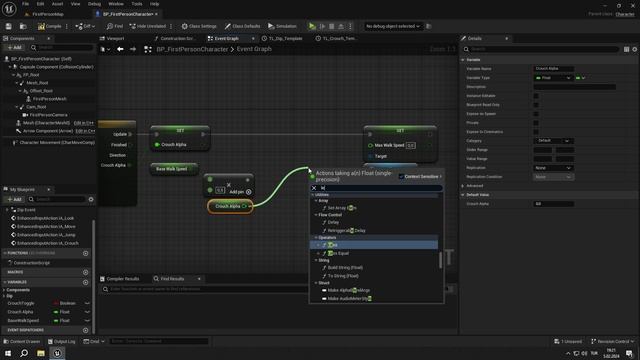 02. Movement_Events. UE5 REALISTIC 1ST PERSON SHOOTER Course by Arcyys