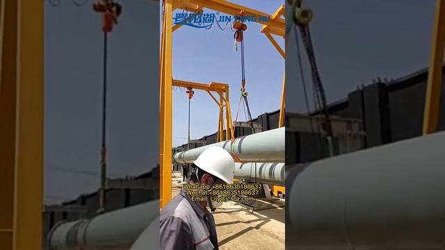 JIN YANG HU LIFTING buy 5T 6M Lifting Gantry crane, overhead crane manuafacturer смотреть онлайн