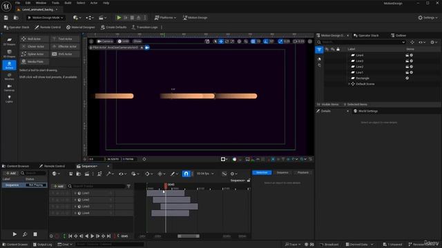 15 - Duplicating the animation. MOTION DESIGN Unreal Engine 5.4 with Raffi Bedross