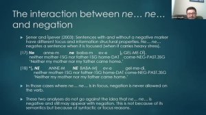 Emrah Görgülü, Büşra Ünsal: The status of ne… ne… and optional negative concord in Turkish