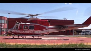 Agusta-Bell AB-412 START-UP very close! INCREDIBLE SOUND!! Pratt & Whitney Canada PT6T