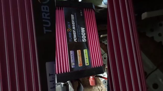Инвертор автомобильный 12 220 500 Вт, сеть 220В / Преобразователь напряжения 12 в 220 Turbosky PI-50 смотреть онлайн