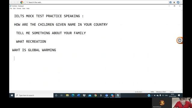IELTS Live speaking test band 6.5|Ielts speaking task live exam|7 band in Ielts|