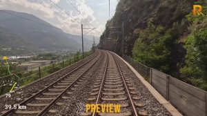 🚄  SmartTV ➤ Домодоссола - Бриг - Берн (Италия-Швейцария) вид машиниста поезда в формате 4K 60fps!