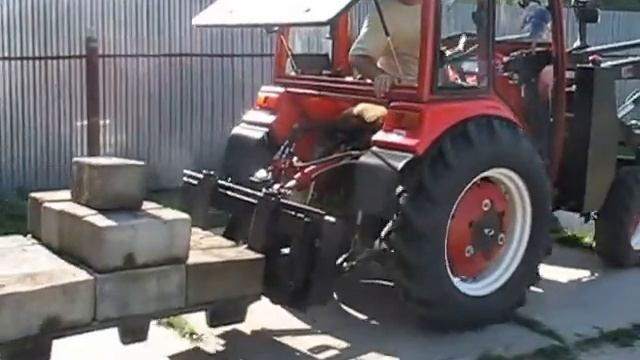 007 Самодельный задненавесной вилочный погрузчик смотреть онлайн