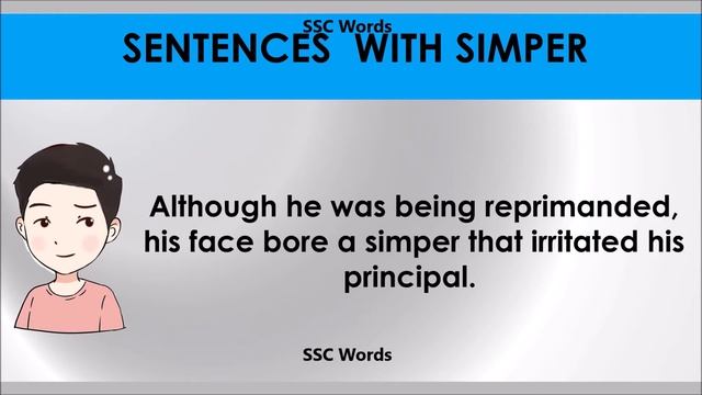 Simper # Improve English # Meaning and 5 sentences # GRE CAT GMAT word ...