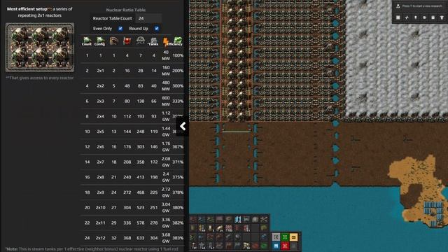 Factorio. Большая ядерная электростанция.