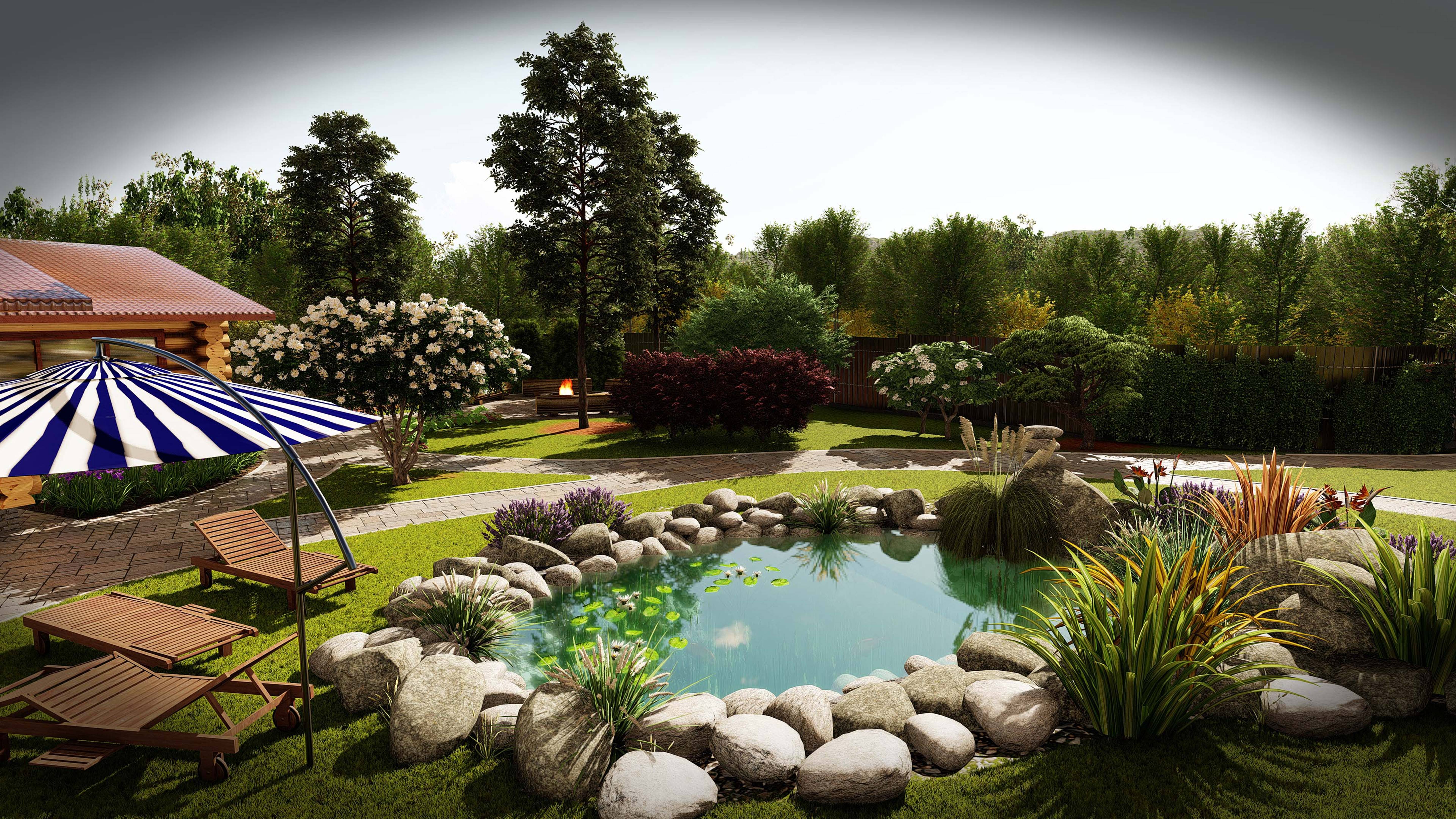 Ландшафтный дизайн участка смотреть онлайн