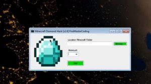 Minecraft Diamond Hack [version 1.6] by FirstMasterCoding