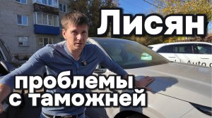 Лисян проблемы с таможней