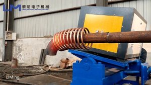 для изготовления отводов методом протяжки через рогообразный сердечник с индукционным нагревом